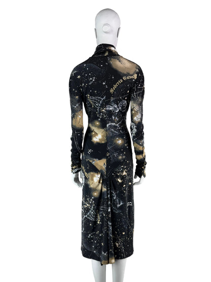 Roberto Cavalli Fall 2003 Constellation Print Dress