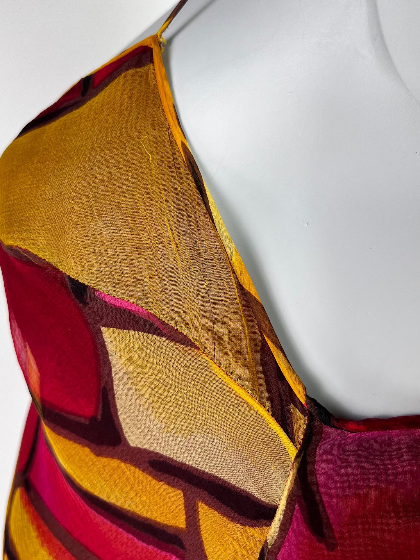 Dior by John Galliano Fall 2000 Stained Glass Bias-Cut Silk Dress