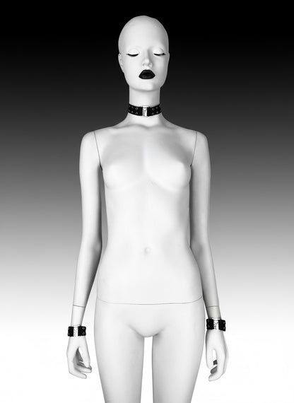 Dior Spring 2002 Street Chic Canvas Choker + Bracelets Jewelry Set