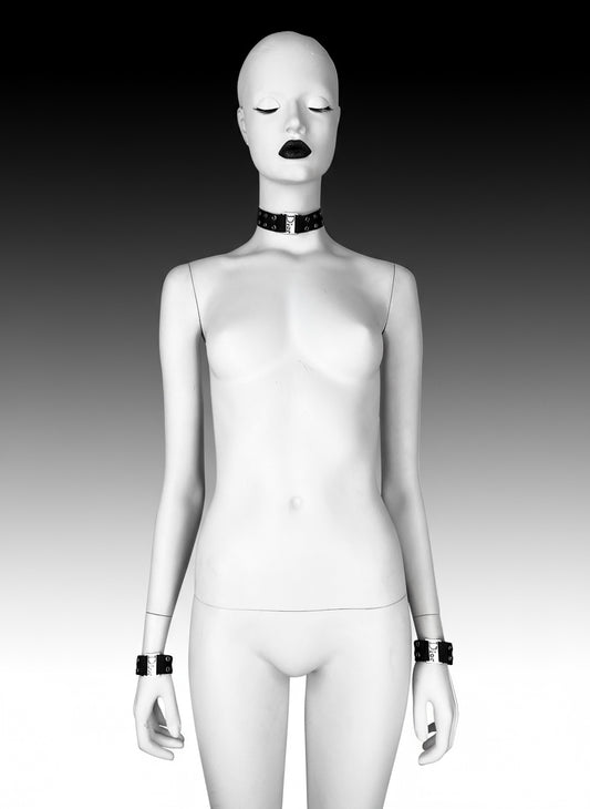 Dior Spring 2002 Street Chic Canvas Choker + Bracelets Jewelry Set