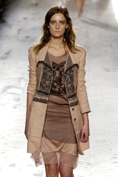 Dior Spring 2006 Embroidered Mesh Silk Mini Dress