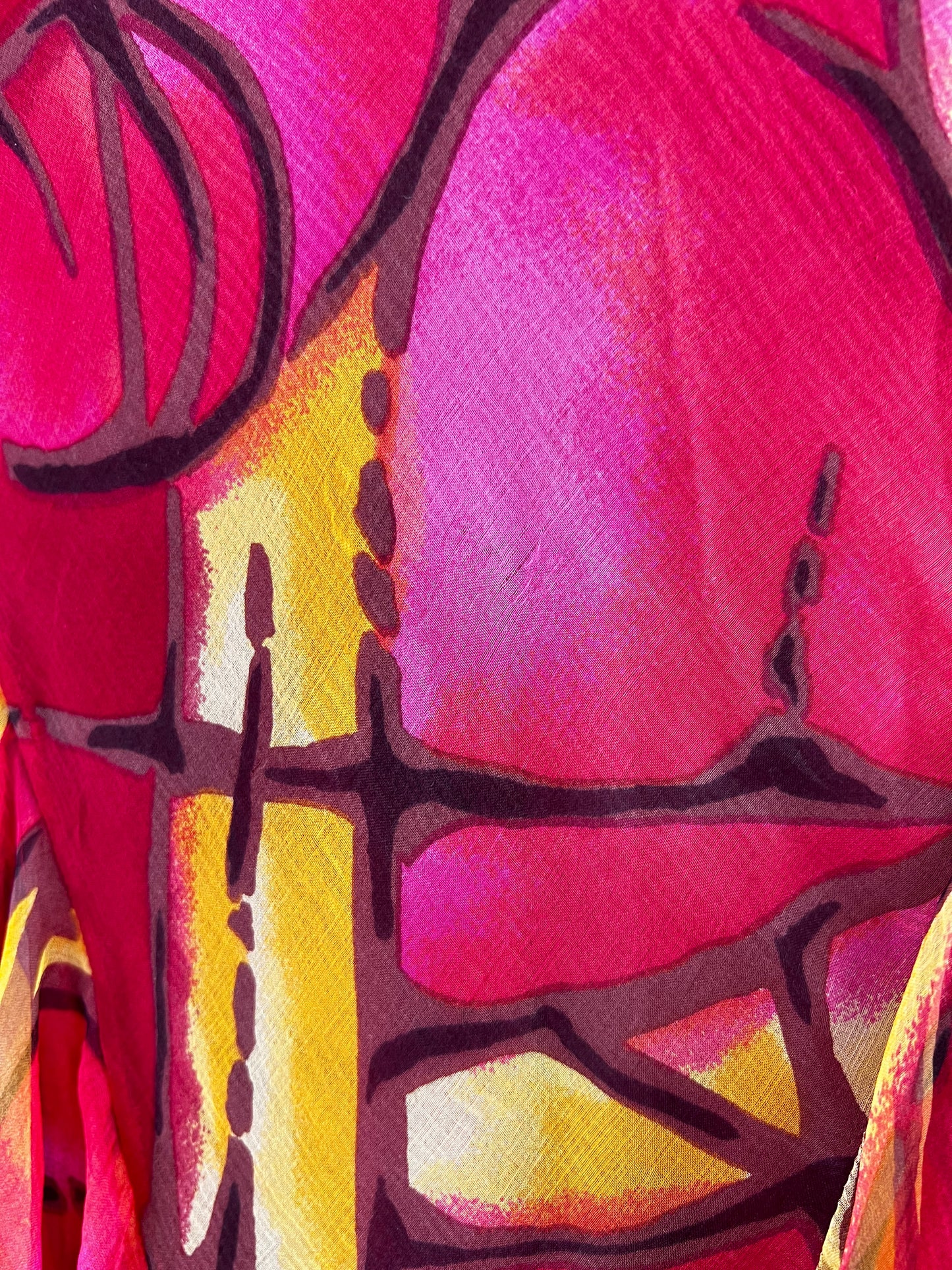 Dior by John Galliano Fall 2000 Stained Glass Bias-Cut Silk Dress