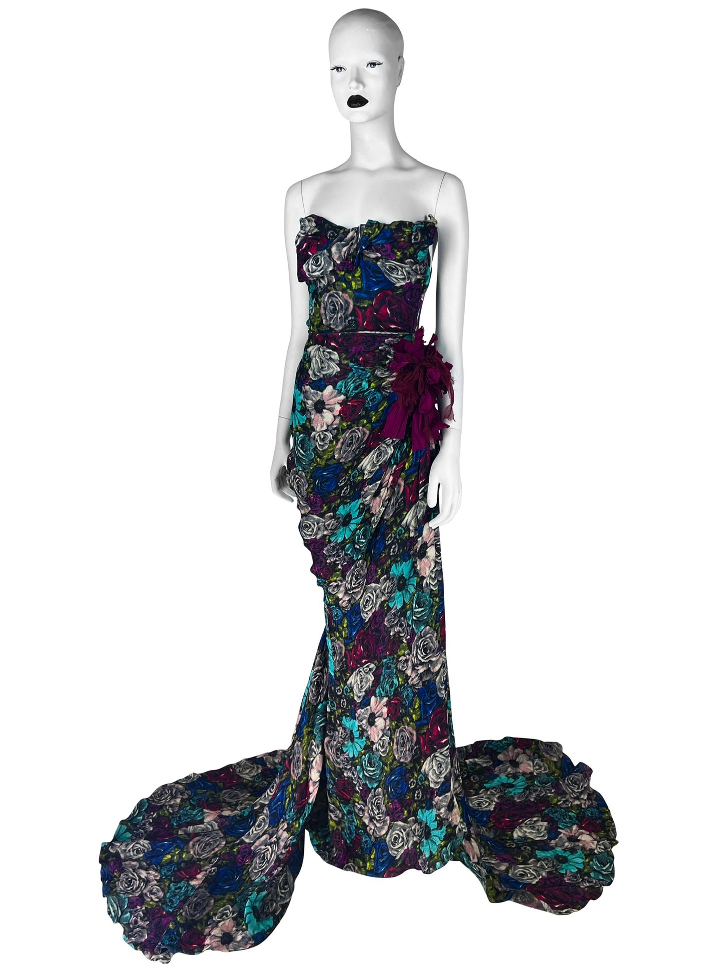 Lanvin by Alber Elbaz Resort 2010 Dramatic Floral Silk Gown