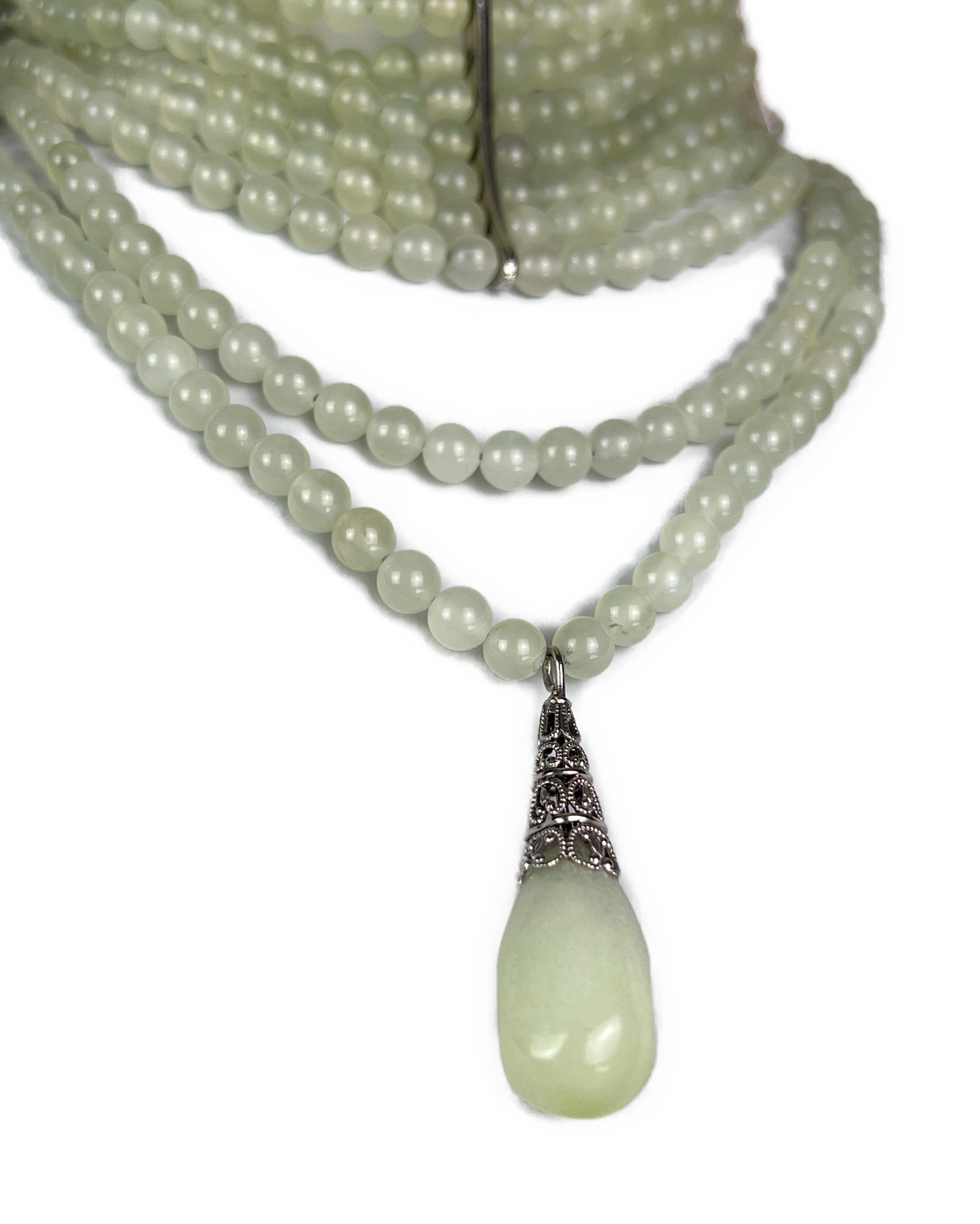 Dior by John Galliano Spring 1998 Jade Pearl Maasai Choker Necklace