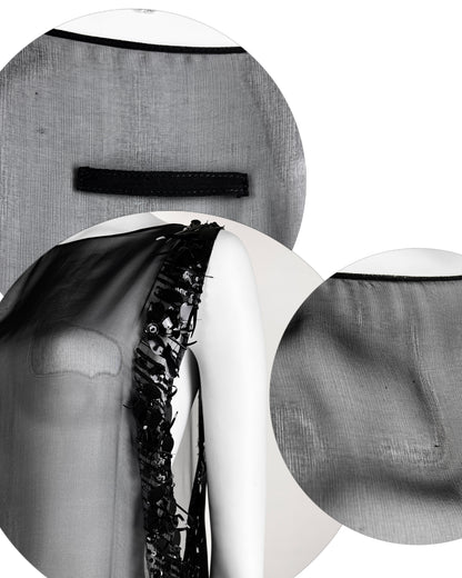 Jean-Paul Gaultier Fall 2004 Embellished Silk Chiffon Tunic Dress