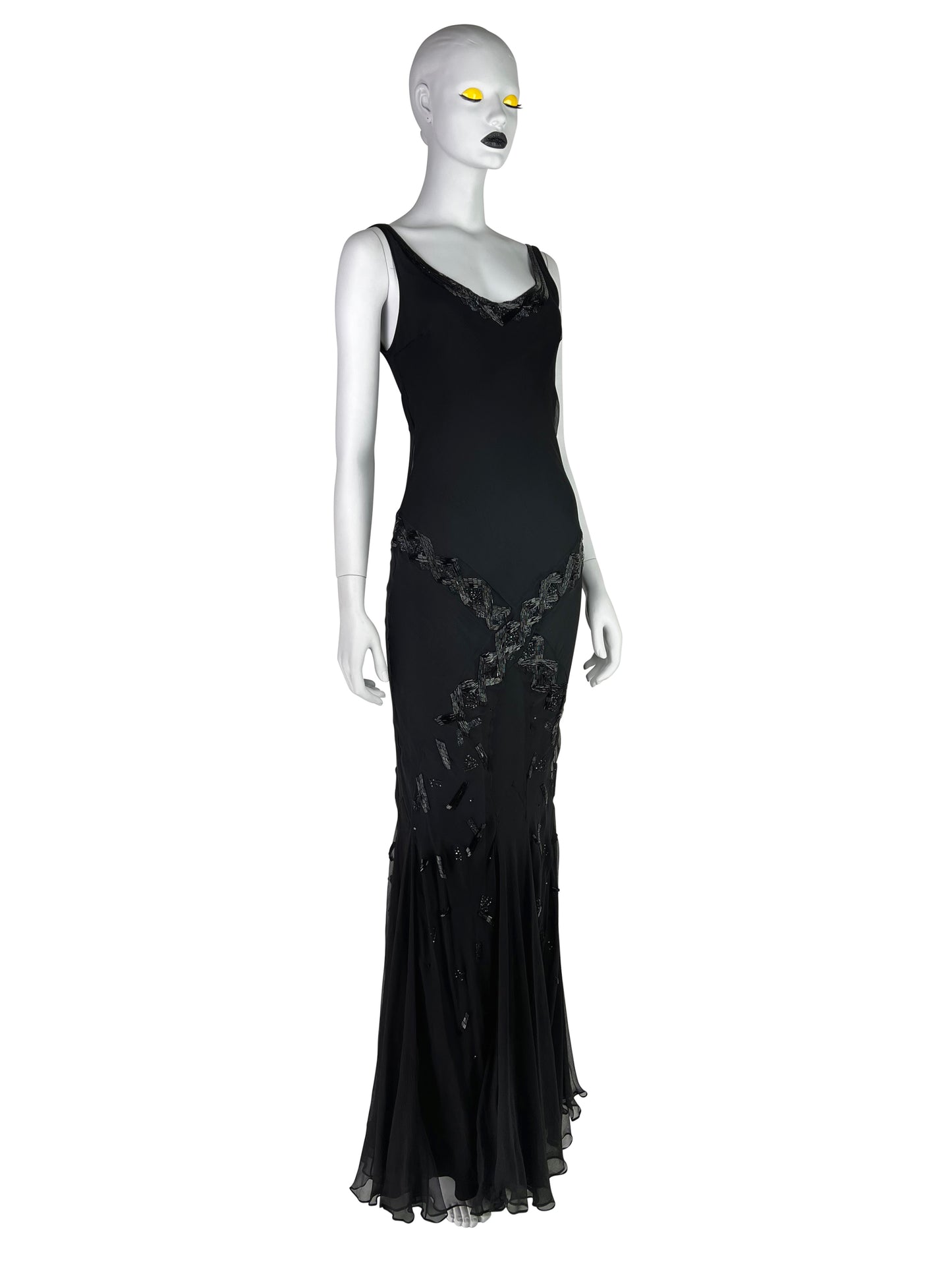 Dior by John Galliano Fall 2002 Bias Cut Beaded Gown