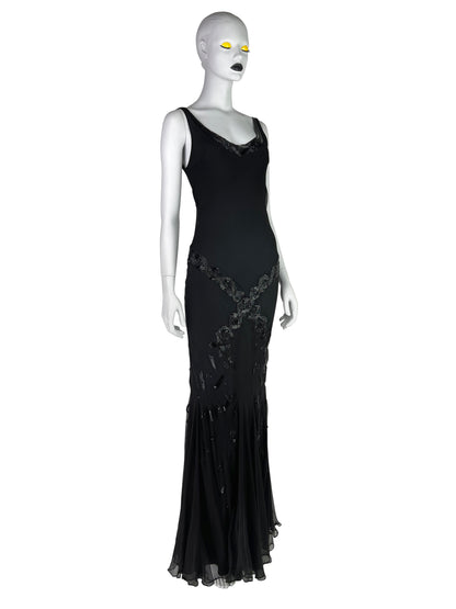 Dior by John Galliano Fall 2002 Bias Cut Beaded Gown