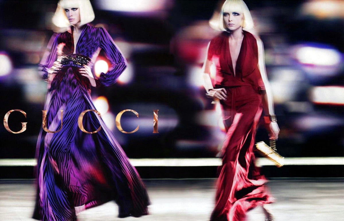Gucci Fall 2006 Runway Look 42 Silk Gradient Gown by Frida Giannini