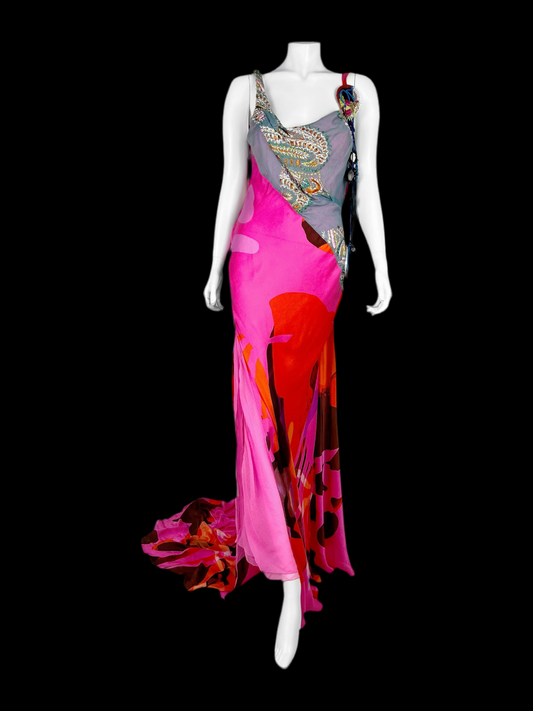 Christian Lacroix Spring 2003 Silk Gown