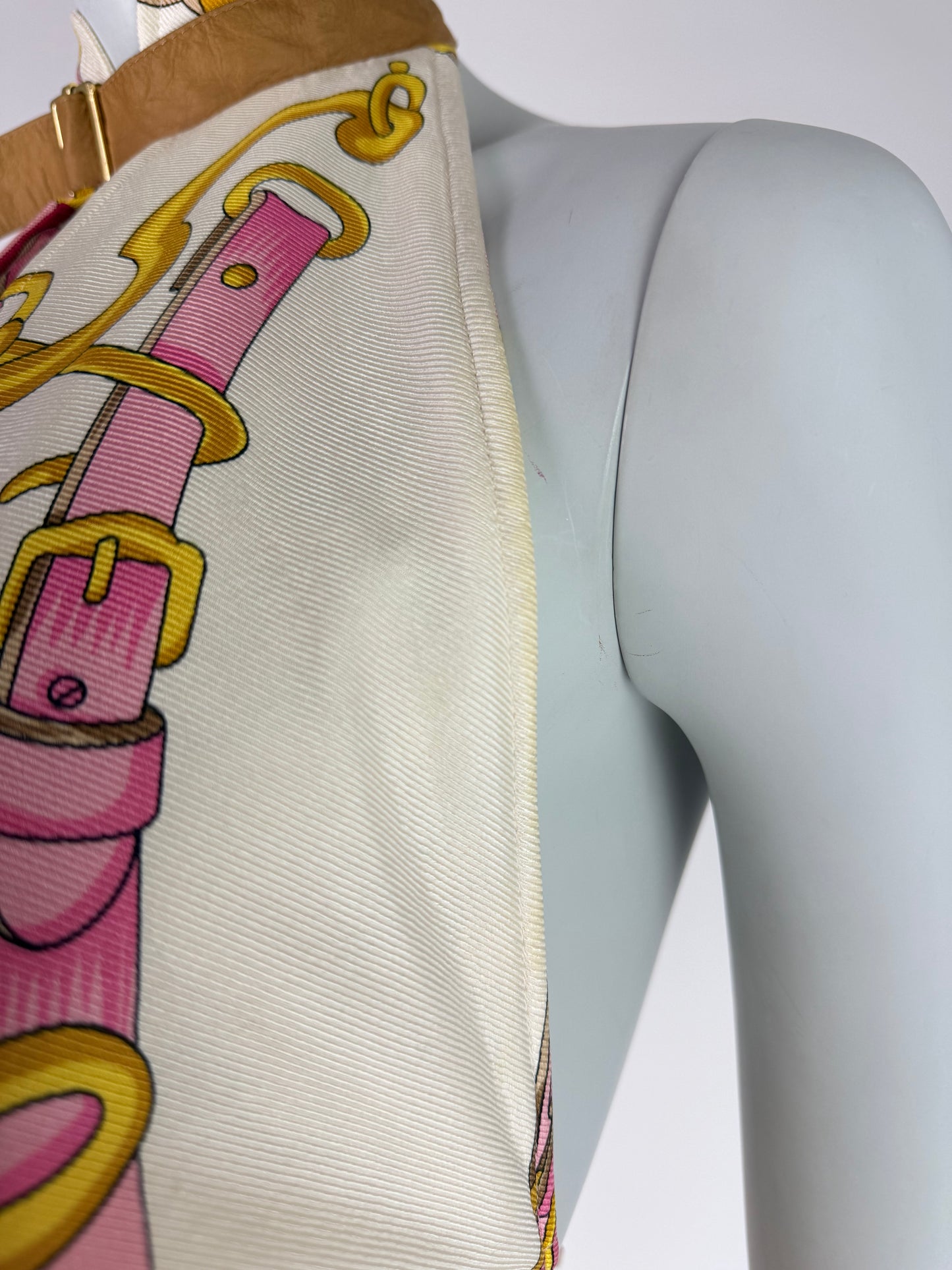 Dior by John Galliano Spring 2000 Runway Silk Equestrian Scarf Dress