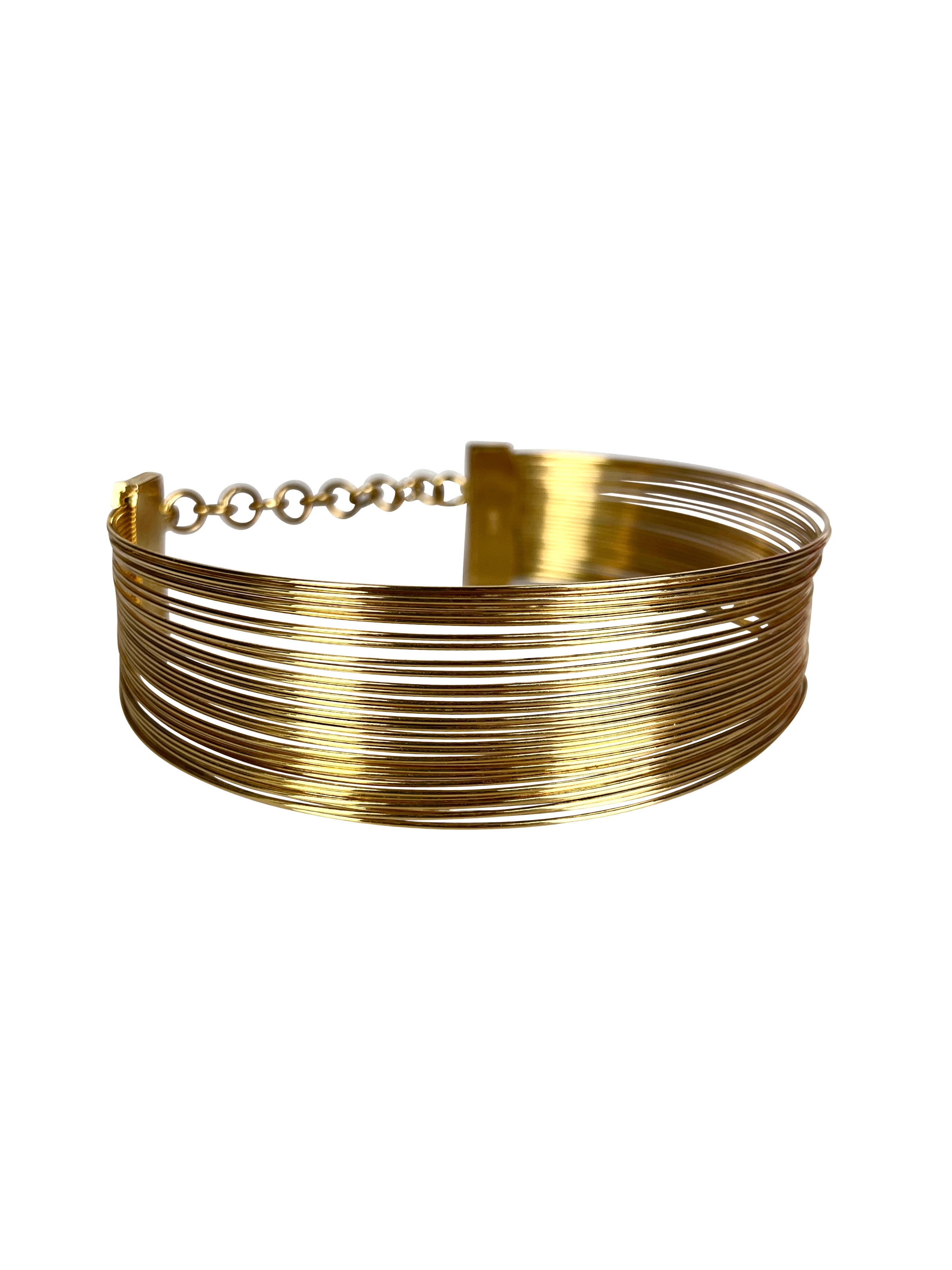 1999 Dior “J’adore” Golden Rings Choker
