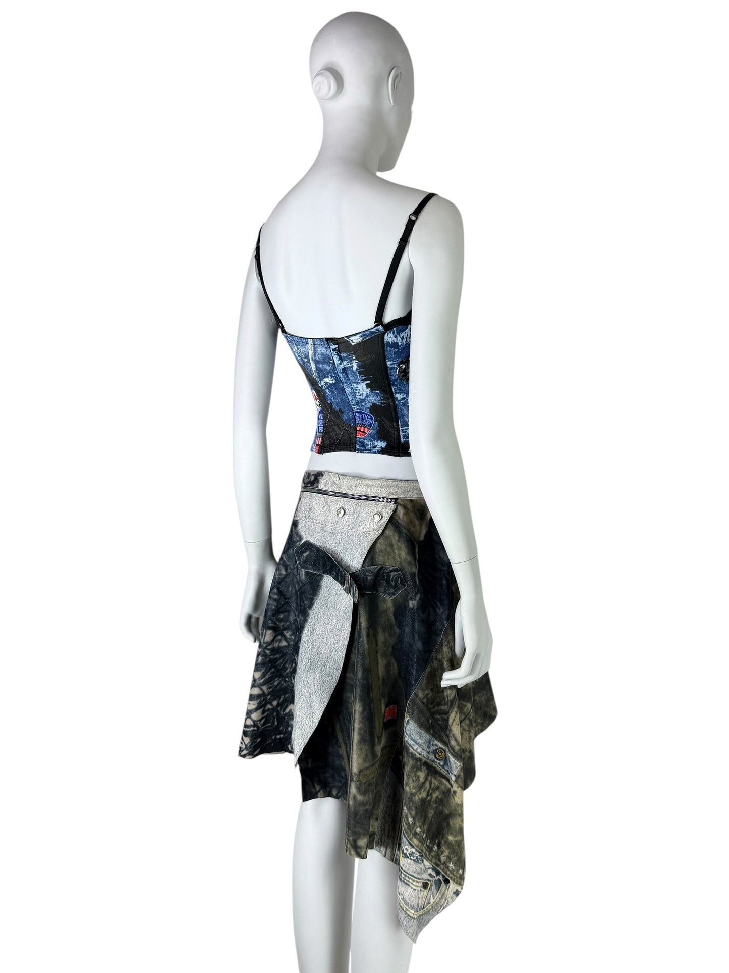 Dior by John Galliano Fall 2001 “Miss Diorella” Deconstructed Leather Skirt