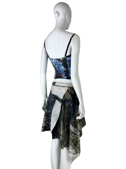 Dior by John Galliano Fall 2001 “Miss Diorella” Deconstructed Leather Skirt