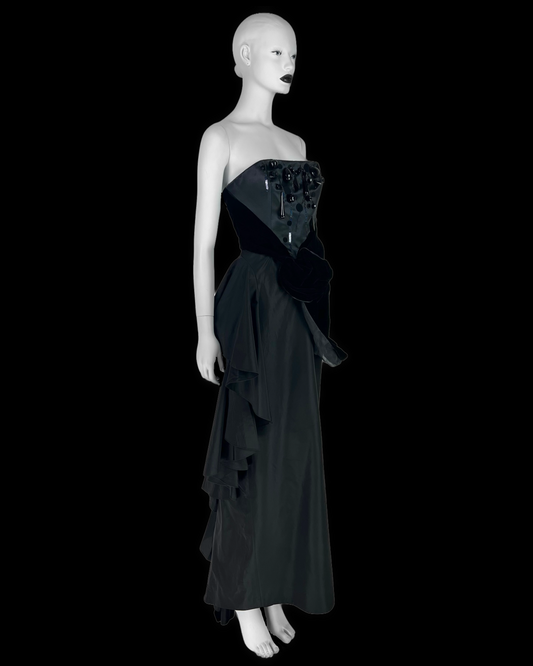 Christian Lacroix Fall 1999 Embellished Draped Gown