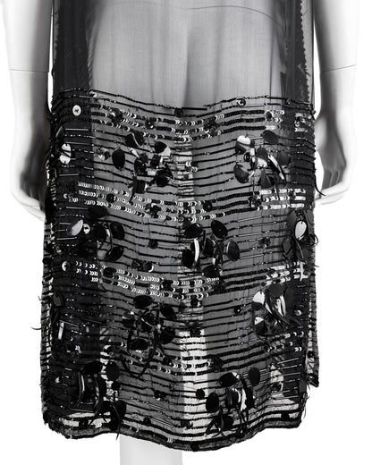 Jean-Paul Gaultier Fall 2004 Embellished Silk Chiffon Tunic Dress