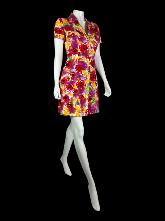 Chanel Spring 1997 Runway Camélia Cotton Dress