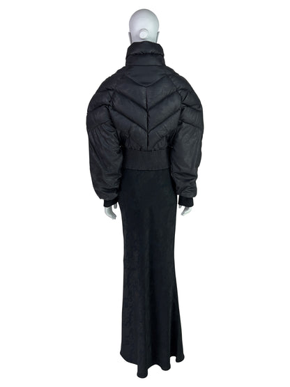 Dior by John Galliano Fall 1998 Black Down Feather Puffer Jacket