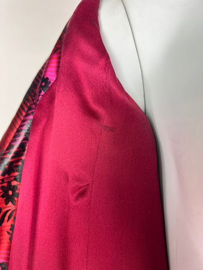 John Galliano Spring 1998 Gradient Jacquard Tulip-Hem Blazer
