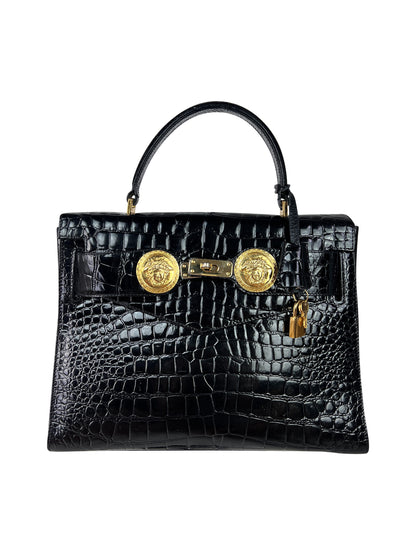 Gianni Versace Fall 1994 Mock Croc Medusa Kelly Satchel — “Princess Diana Handbag”