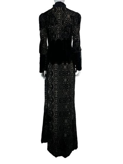 Roberto Cavalli Fall 2006 Velvet Coat / Dress
with Silk Lining