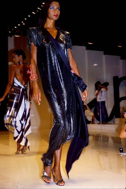 Gianni Versace Spring 1984 Oroton Metal Mesh Tunic Top