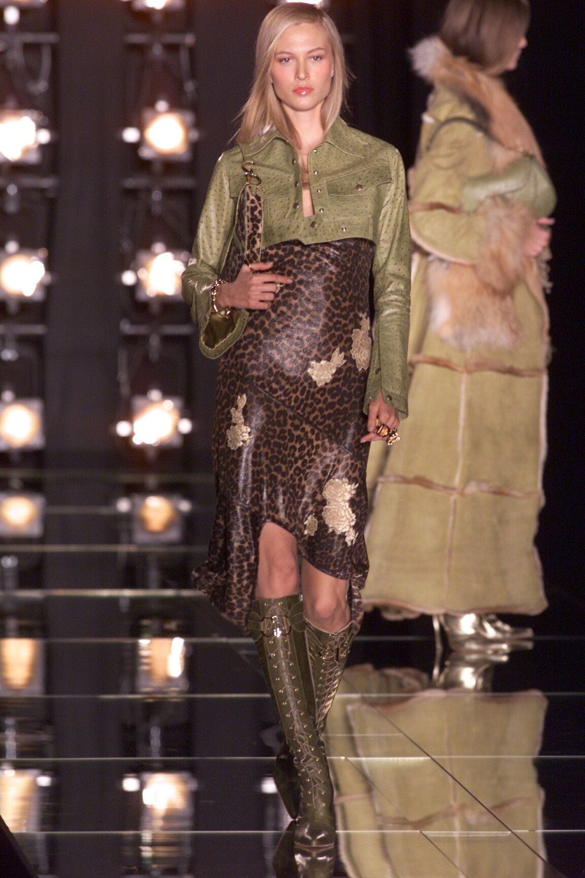 Dior by John Galliano Fall 2000 RTW Runway Leopard Slip Dress