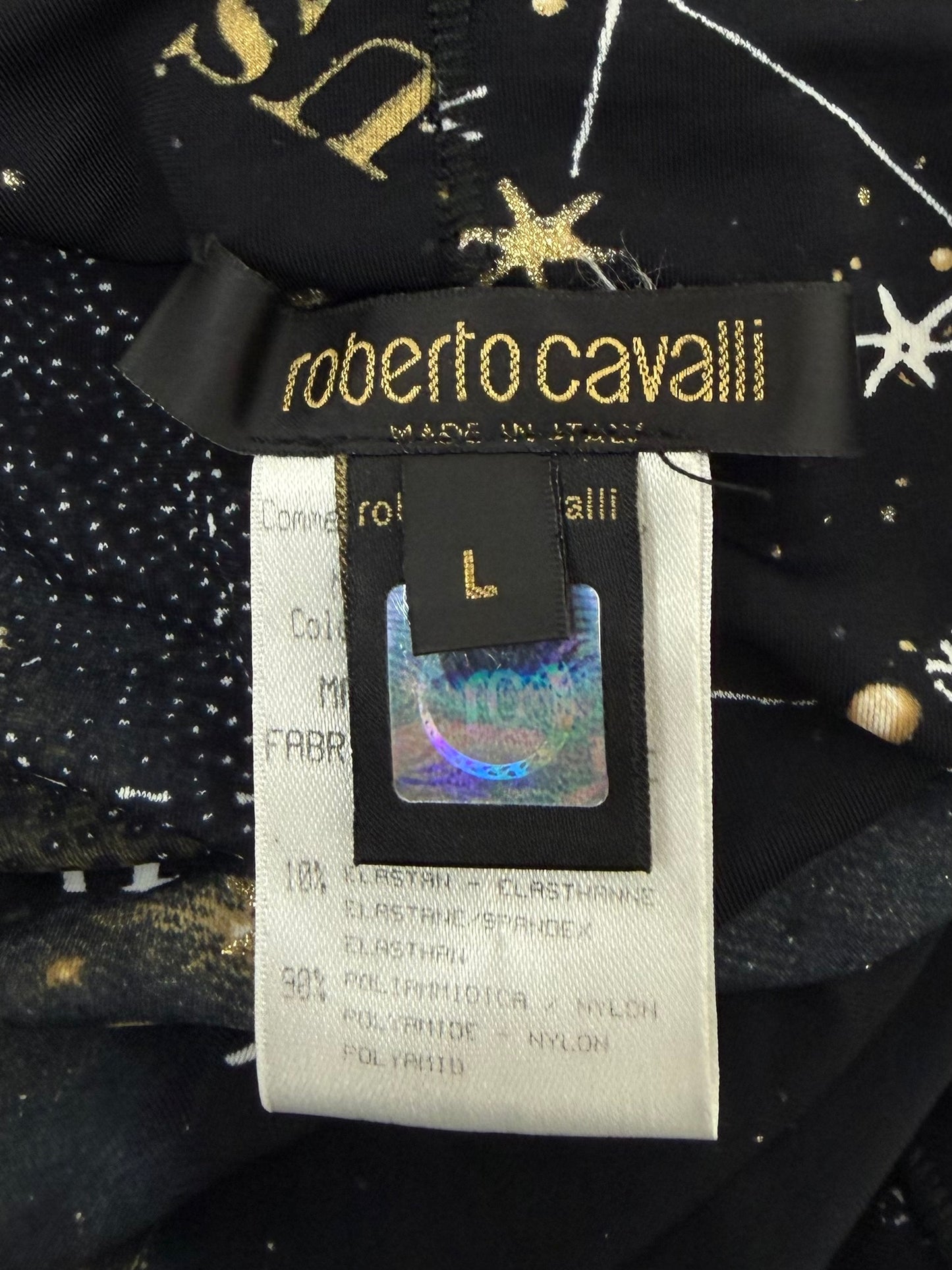 Roberto Cavalli Fall 2003 Constellation Print Dress