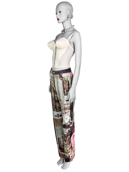 Vivienne Westwood Spring 1992 “Salon” Print Straight Jeans
