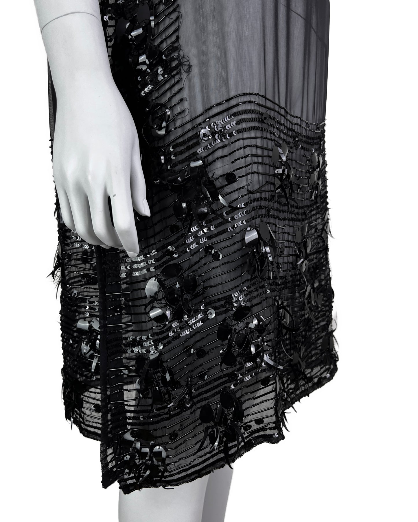 Jean-Paul Gaultier Fall 2004 Embellished Silk Chiffon Tunic Dress