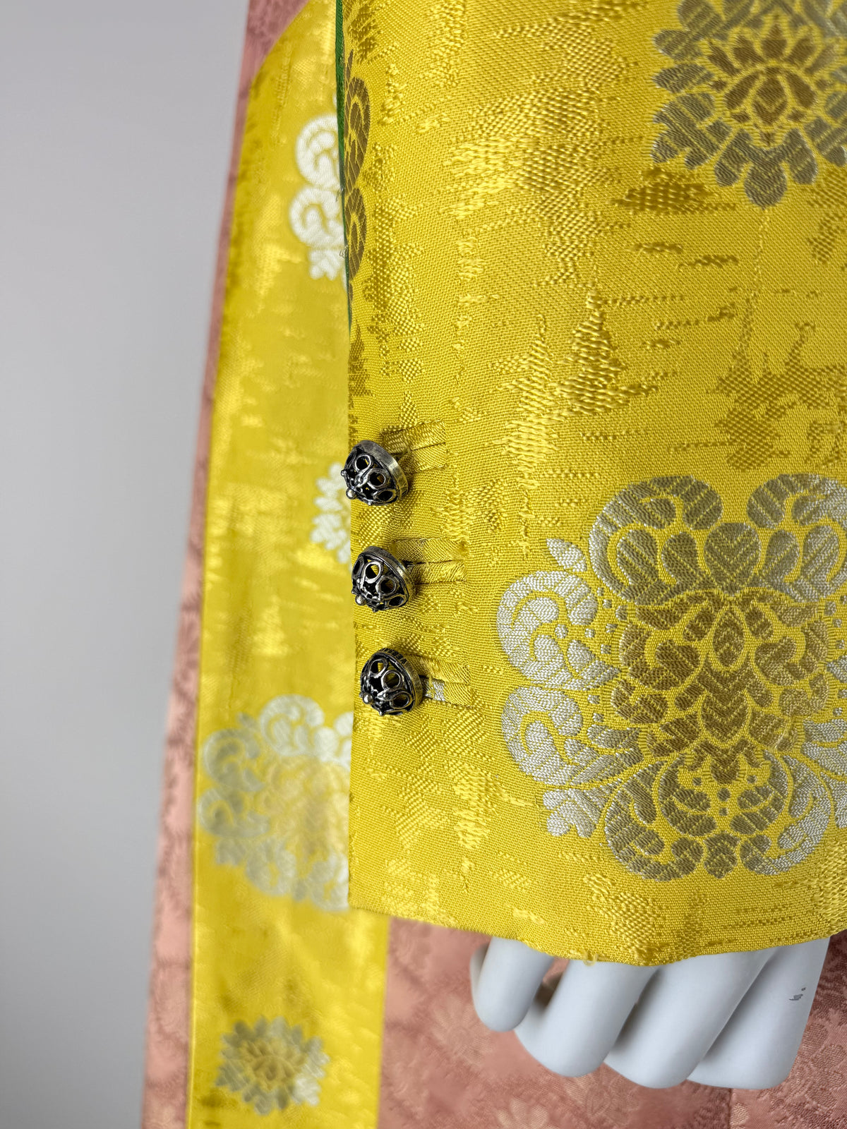 Versace Fall 2002 Patchwork Jacquard Coat