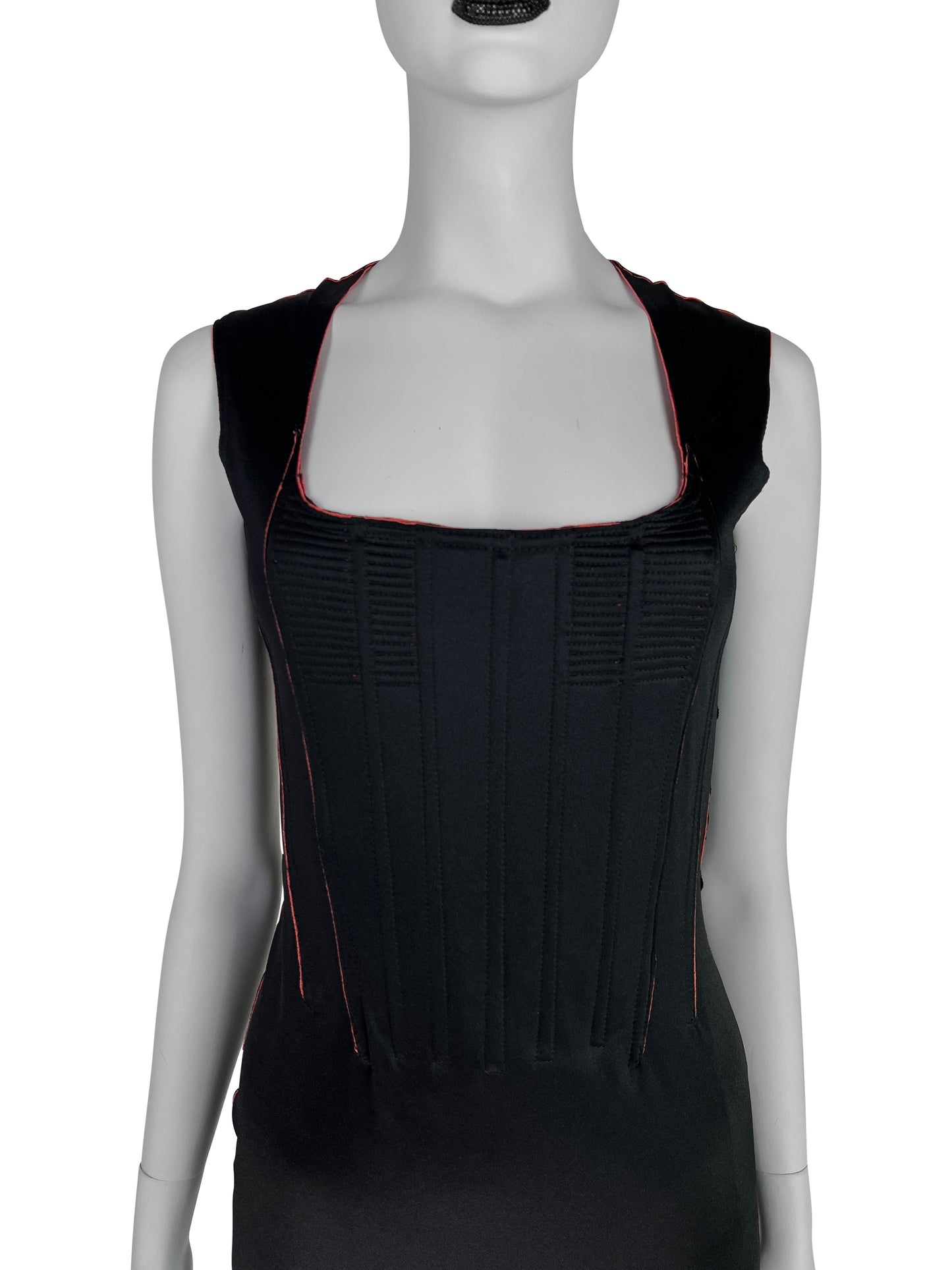Jean-Paul Gaultier Fall 1995 Corseted Jersey Dress
