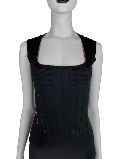 Jean-Paul Gaultier Fall 1995 Corseted Jersey Dress