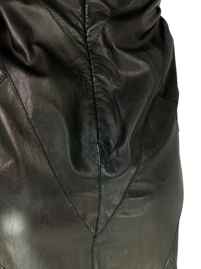Roberto Cavalli Fall 2003 Leather Midi Dress — Beyoncé Reference