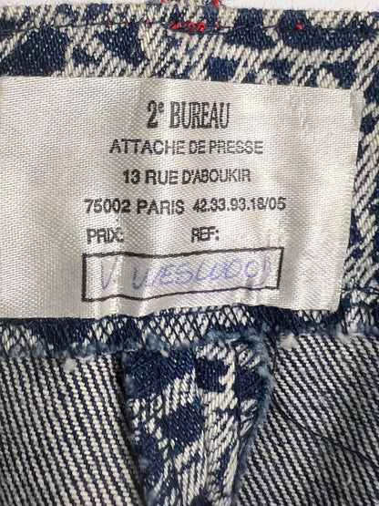 Vivienne Westwood Fall 1992 “Always on Camera” Printed Lace Screen Denim Set