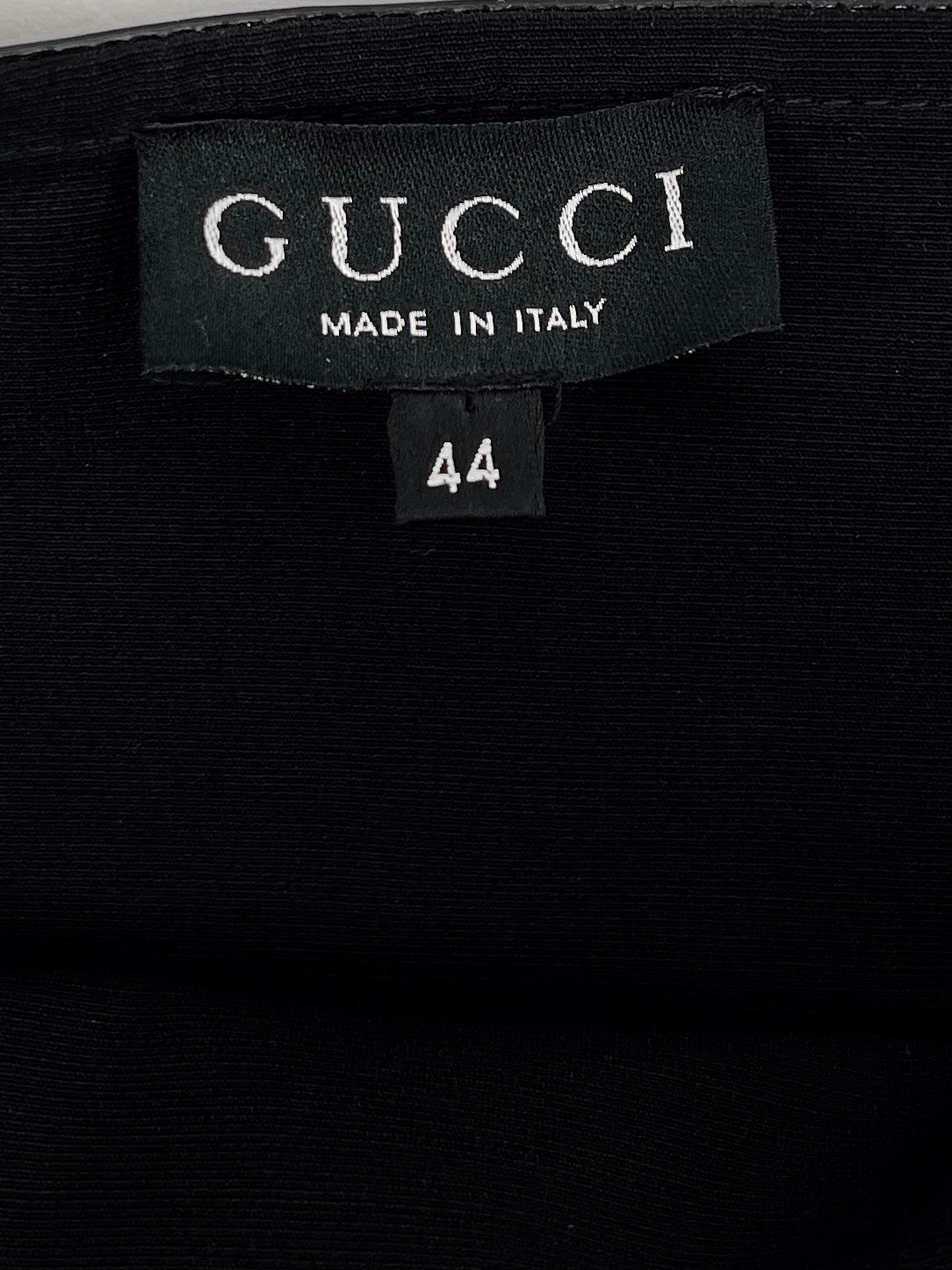 Gucci Fall 1997 G-logo Strap Evening Black Dress