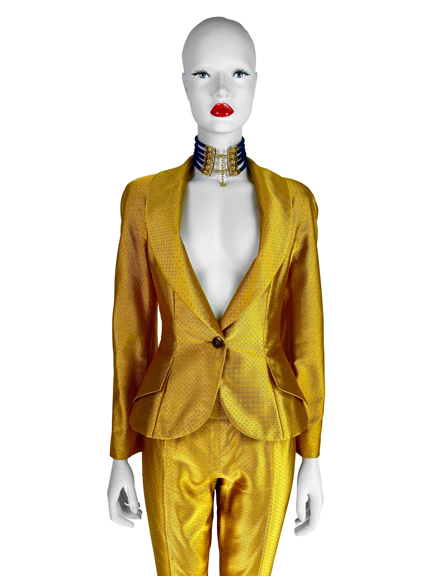 Dior by John Galliano Spring 1997 RTW Golden Silk Suit