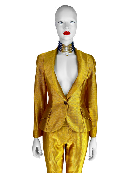 Dior by John Galliano Spring 1997 RTW Golden Silk Suit