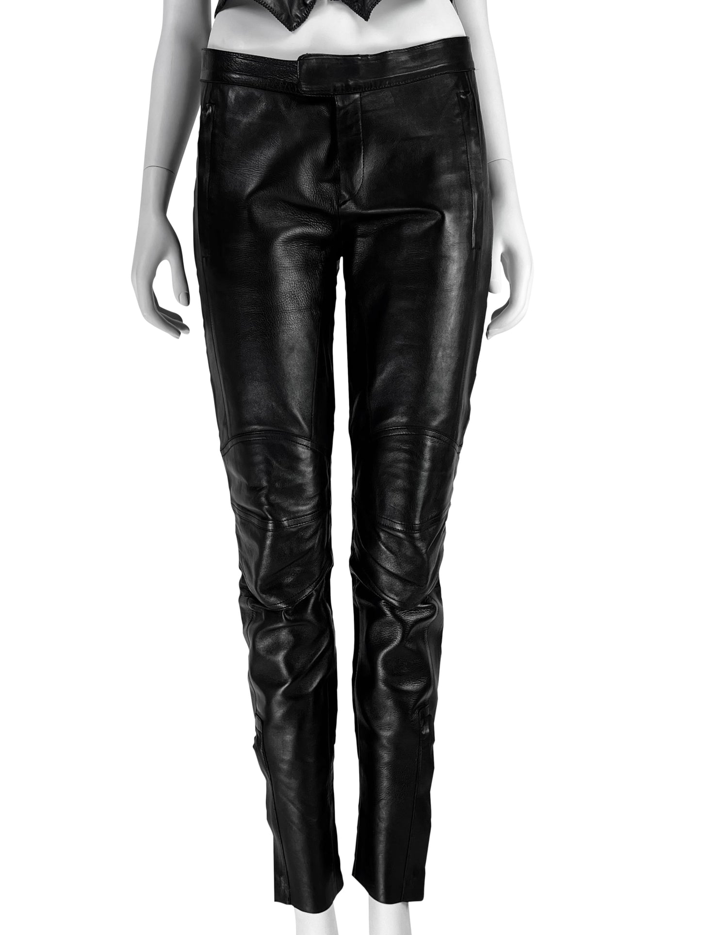 Gucci by Tom Ford Spring 1999 Leather Biker Pants