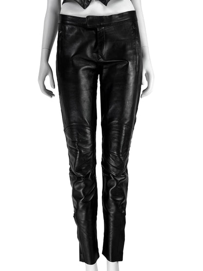 Gucci by Tom Ford Spring 1999 Leather Biker Pants