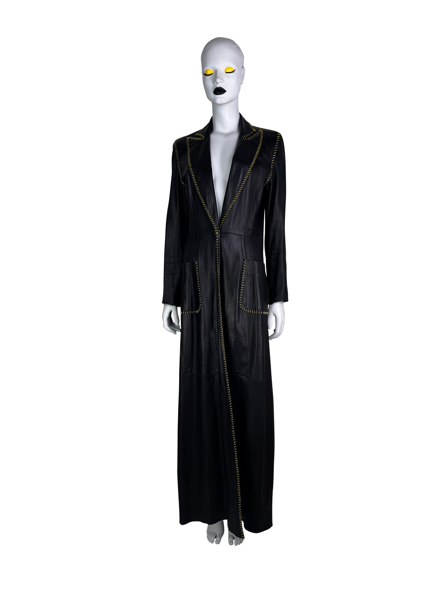 Alexander McQueen for Givenchy Spring 2000 Leather Coat