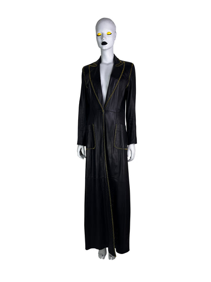 Alexander McQueen for Givenchy Spring 2000 Leather Coat