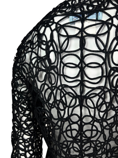 Thierry Mugler Spring 1999 Openwork Corded Lace Blazer