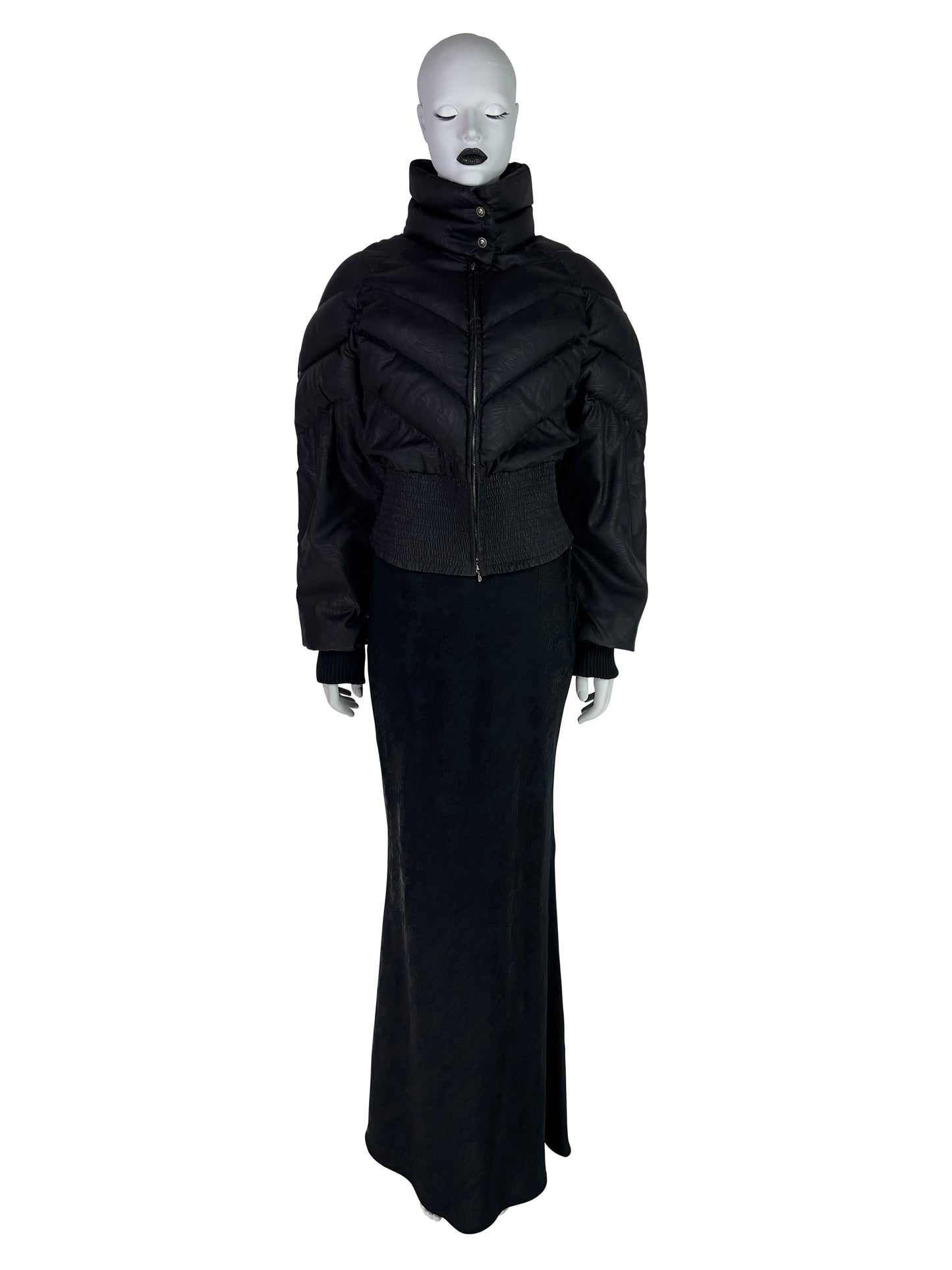 Dior by John Galliano Fall 1998 Black Down Feather Puffer Jacket