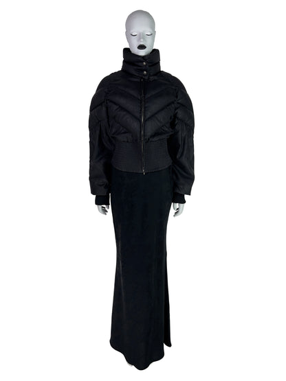 Dior by John Galliano Fall 1998 Black Down Feather Puffer Jacket