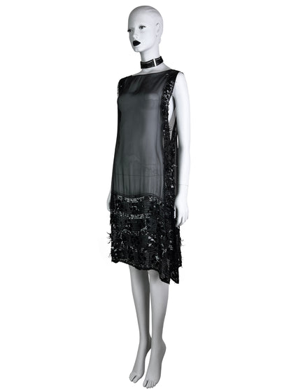 Jean-Paul Gaultier Fall 2004 Embellished Silk Chiffon Tunic Dress