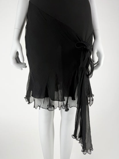 John Galliano Spring 2004 Silk Chiffon Bias-Cut Mini Dress