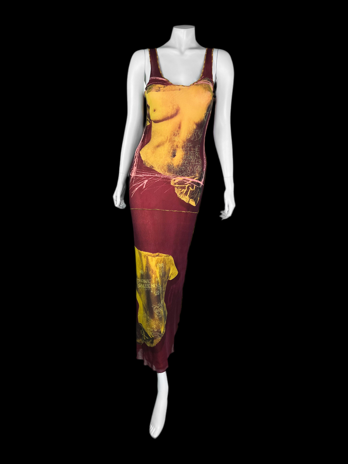 Jean-Paul Gaultier Spring 1999 Venus De Milo Mesh Dress – QV Archive