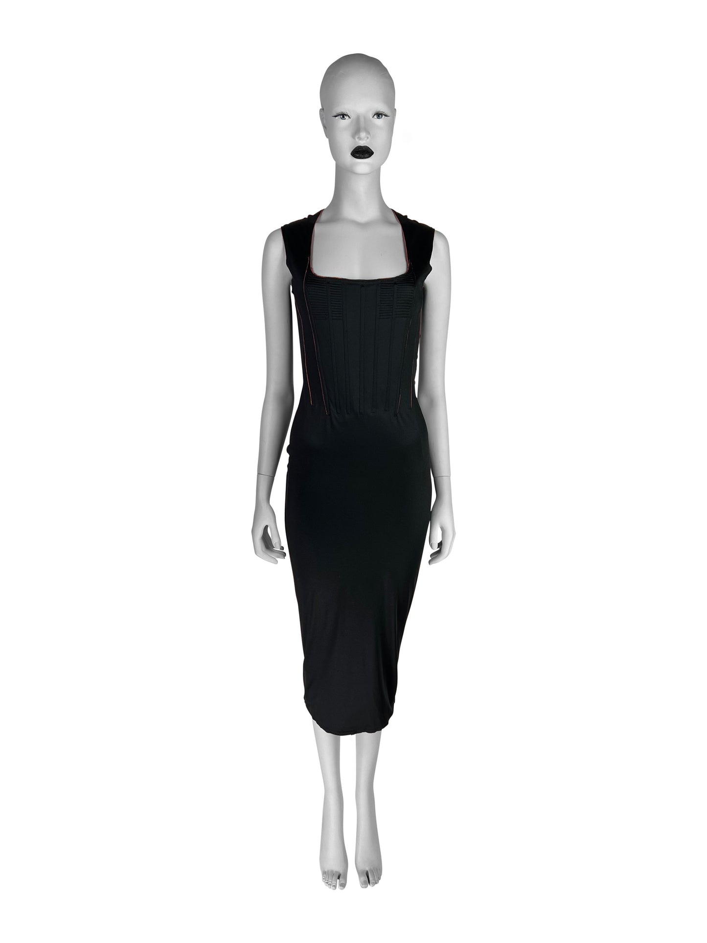 Jean-Paul Gaultier Fall 1995 Corseted Jersey Dress