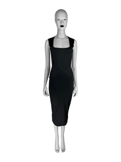 Jean-Paul Gaultier Fall 1995 Corseted Jersey Dress