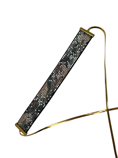 Dior by John Galliano Spring 2001 Crystal Camo Wrap Around Choker